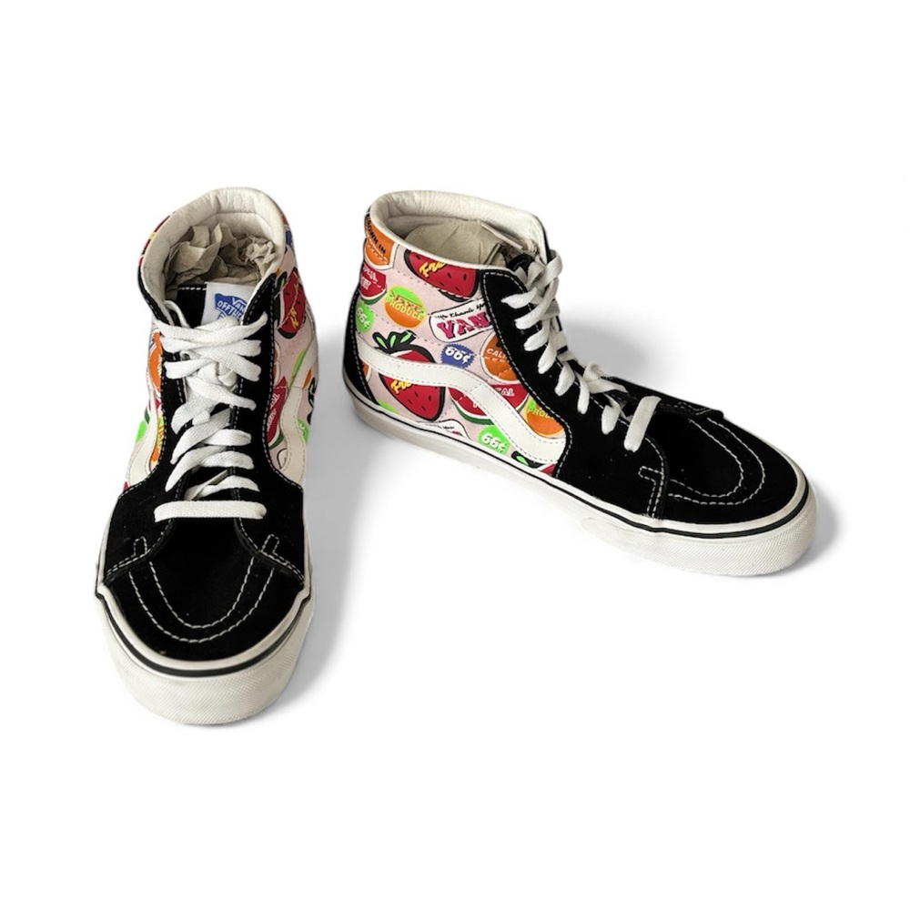 Vans‎ Black and Multicolor High-Top Unisex Sneakers